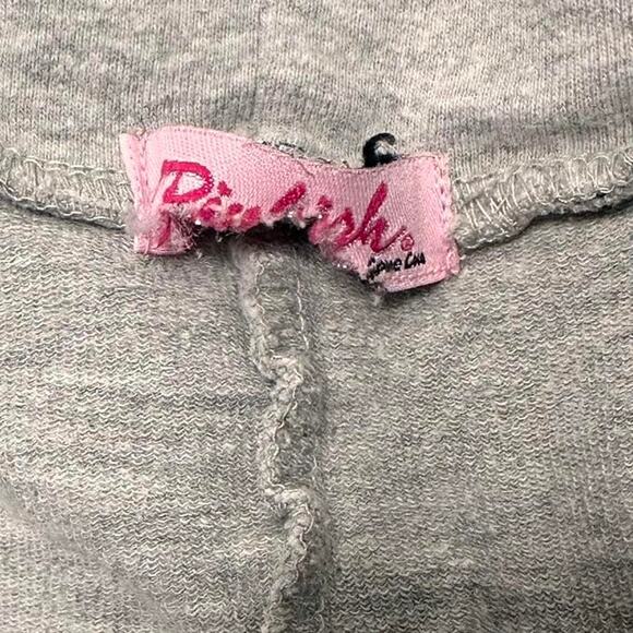 Pinkish Vintage Flared Size Medium Grey Sweats With Cute Button Detail - Picture 5 of 5
